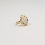 Boboli Reversible Ring 3 Diamonds Pink Gold,"Iam Precious" Nude