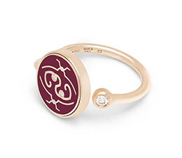 MeOhMe! Slim, Rose Gold, Diamonds, Exquisite Ring