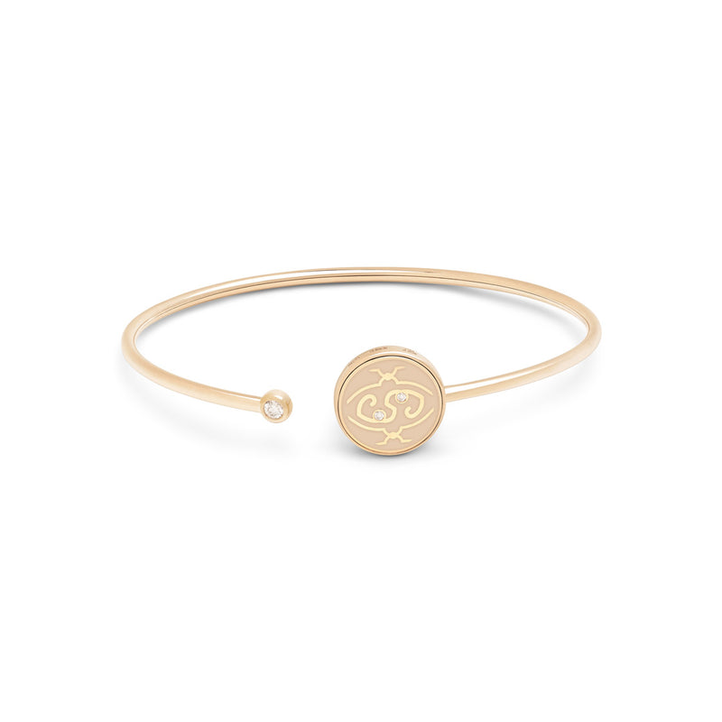 MeOhMe! Slim, Rose Gold, Diamonds, Loving Bangle