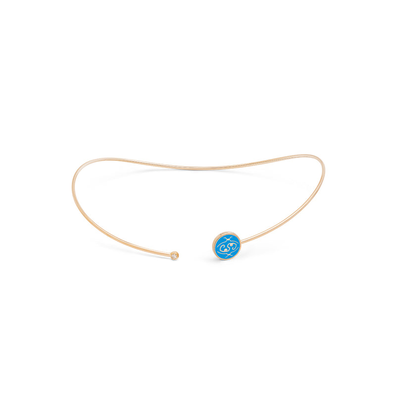 MeOhMe! Slim, Rose Gold, Diamonds, Happy Choker