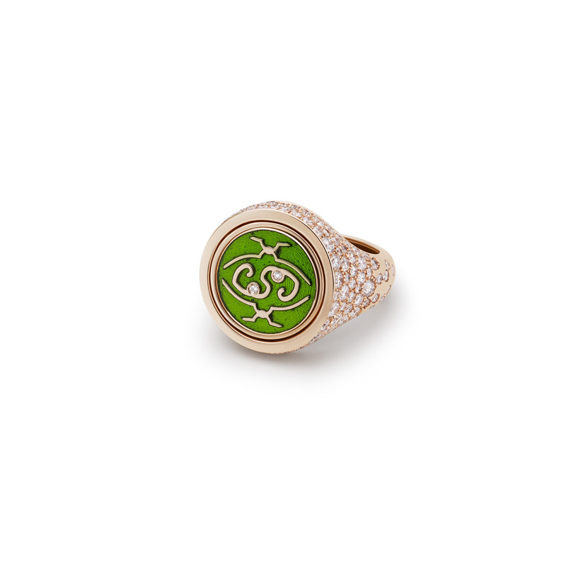 MeOhMe! Pavé, Green Exquisite Ring