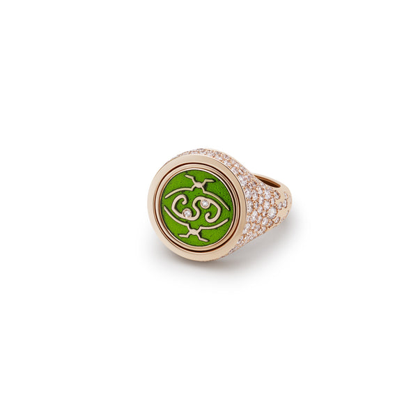 MeOhMe! Pavé, Green Exceptional Ring